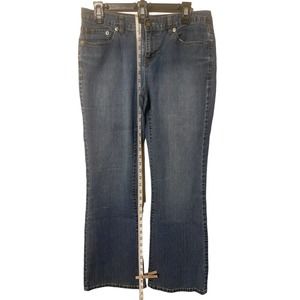Women’s Calvin Klein Size 10 x 32 Flare Stretch Blue Jeans (A)